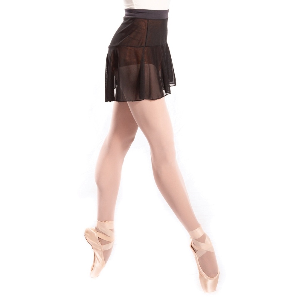 M stevens black mesh ballet skirt